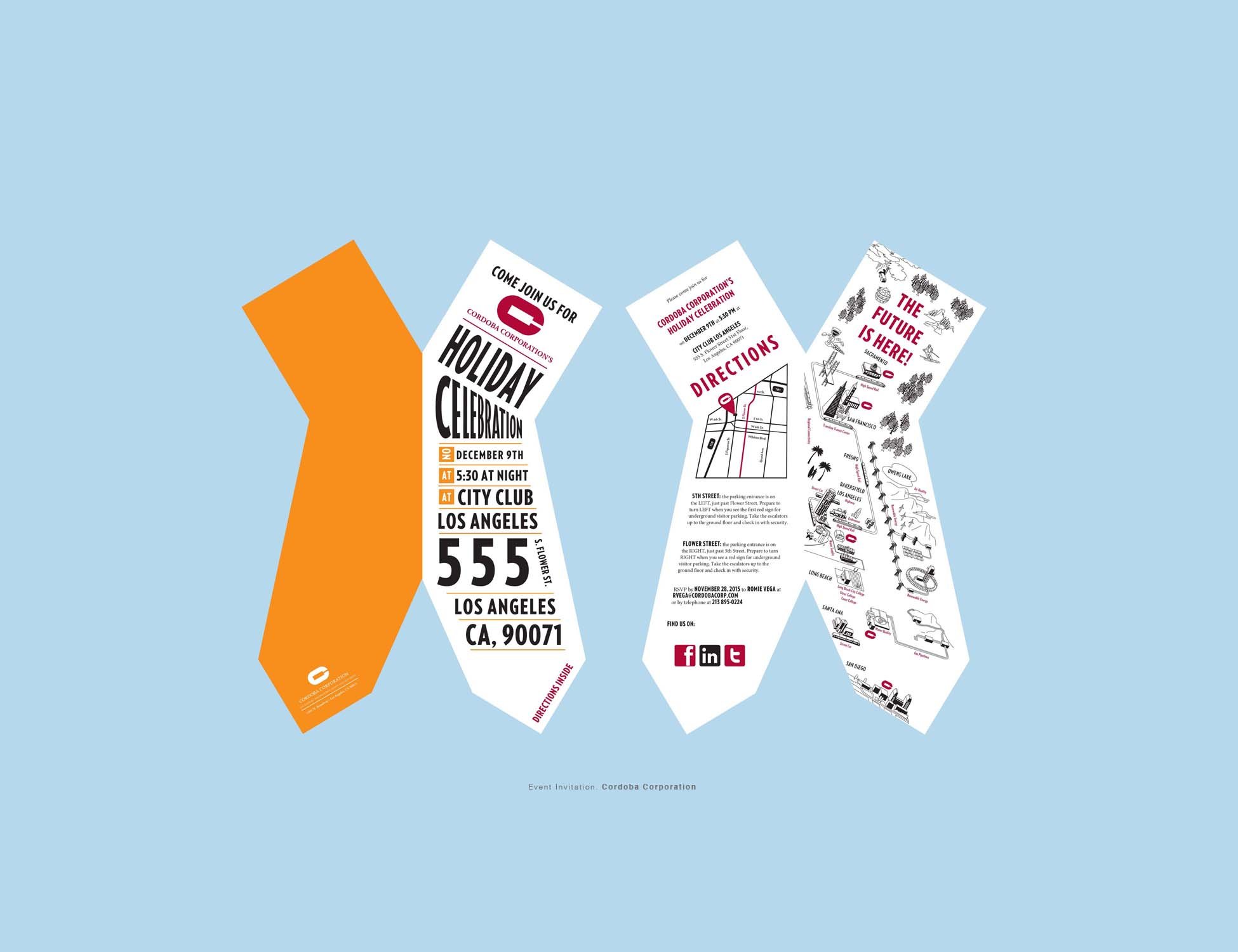 MLP designed invitations and high-end communication pieces for the California based engineering, construction management, and planning firm.