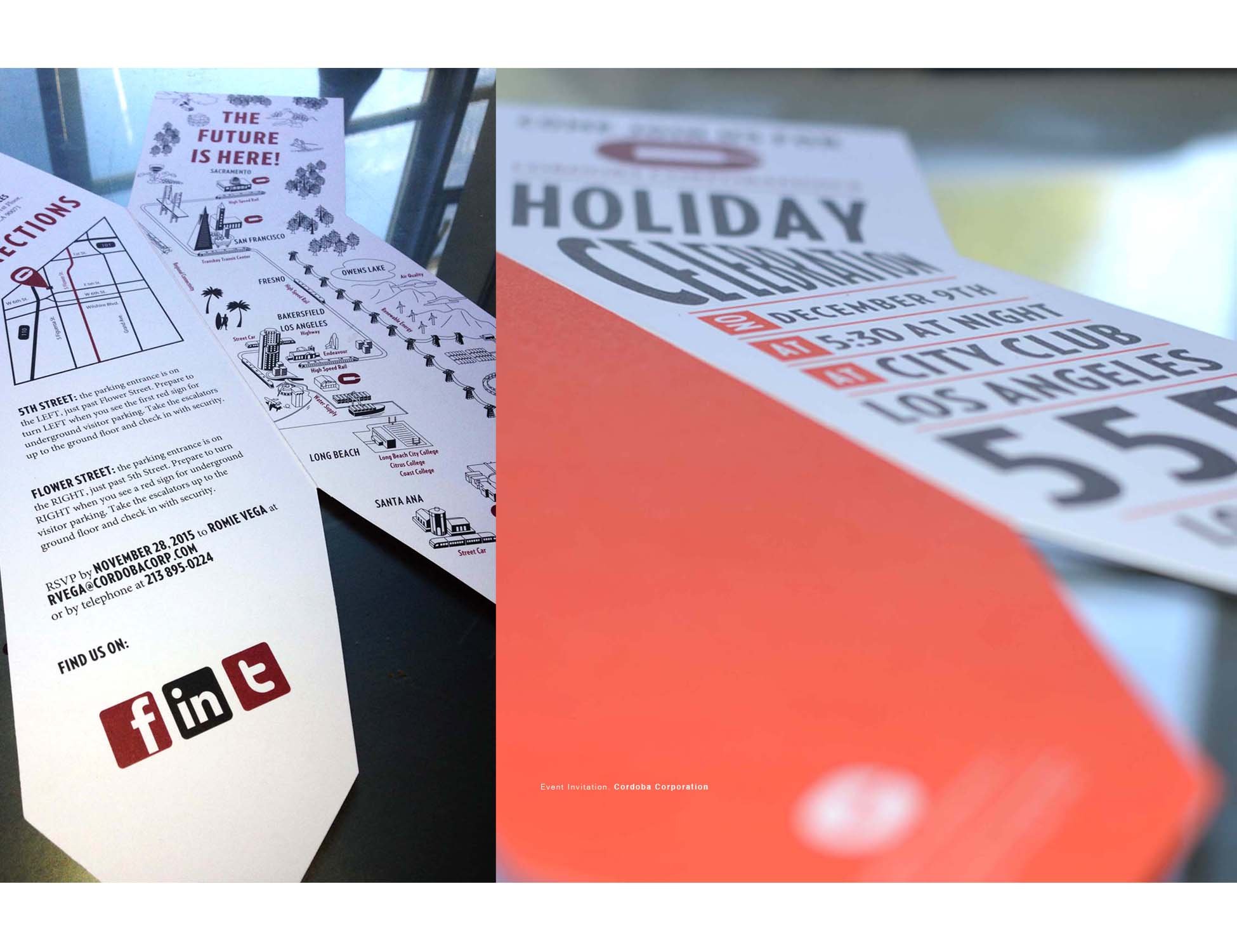 MLP designed invitations and high-end communication pieces for the California based engineering, construction management, and planning firm.
